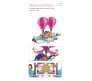 Princess Flying Boat Building Blocks Set 358 Pcs Educational Construction Ship Learning Brick Toy for Kids Multicolor
