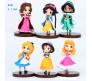 Set of 6 Cute Princess Action Figure Set Or Cake Topper Decoration Merchandise Showpiece of Jasmine Aurora Alice Jane Belle Snow White to Keep in Office Desk Table Gift Multicolor