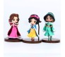 Set of 6 Cute Princess Action Figure Set Or Cake Topper Decoration Merchandise Showpiece of Jasmine Aurora Alice Jane Belle Snow White to Keep in Office Desk Table Gift Multicolor