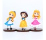 Set of 6 Cute Princess Action Figure Set Or Cake Topper Decoration Merchandise Showpiece of Jasmine Aurora Alice Jane Belle Snow White to Keep in Office Desk Table Gift Multicolor