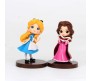 Set of 6 Cute Princess Action Figure Set Or Cake Topper Decoration Merchandise Showpiece of Jasmine Aurora Alice Jane Belle Snow White to Keep in Office Desk Table Gift Multicolor