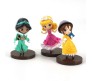 Set of 6 Cute Princess Action Figure Set Or Cake Topper Decoration Merchandise Showpiece of Jasmine Aurora Alice Jane Belle Snow White to Keep in Office Desk Table Gift Multicolor