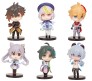 Set of 6 Genshin Impact Anime Figures 10 cm for Car Dashboard, Cake Decoration, Office Desk and Study Table Multicolor