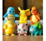 Set of 6 Pokemo 6-7 cm Pcs Pikach, Psyduk, Chrmandr, Babysur, Jiggly-Puff, Squrtl Action Figure Miniature Doll