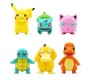 Set of 6 Pokemo 6-7 cm Pcs Pikach, Psyduk, Chrmandr, Babysur, Jiggly-Puff, Squrtl Action Figure Miniature Doll