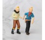 Set of 6 The Adventures of Tintin Figures 8-10 cm for Car Dashboard, Cake Decoration, Office Desk and Study Table Multicolor