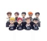 Set of 9 Music Band Exo Action Figure Set Or Cake Topper Decoration Merchandise Showpiece to Keep in Office Desk Table Gift Toys Multicolor