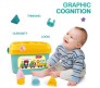 Shape Sorter Toys with Color ABCD Alphabet Building Blocks Brain Development Learning Toy for Babies and Toddlers 1 to 2 Years Multicolor