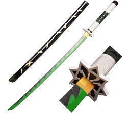 Demon Slayer Cosplay 104 cm Sanemi Shinazugawa Wooden Sword Life Size Replica Katana Perfect for Anime Gift Merchandise Collectibles