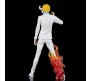 One Piece Anime Sanji Devil Leg on Fire Action Figure [31 cm] for Home Decors, Office Desk and Study Table Collectible Toy White Multicolor