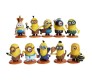 Set of 10 Minions Mini Action Figure Collectible Set Or Cake Topper Minion Decoration Merchandise Toy