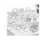 Adjustable Combo of 22 Knuckle Stackable Fashion Statement Silver Multi Finger Rings Pearl Set Boho Stylish Western for Women and Girls
