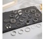 Adjustable Combo of 22 Knuckle Stackable Fashion Statement Silver Multi Finger Rings Pearl Set Boho Stylish Western for Women and Girls