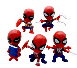 Spiderman Spider Man Action Figure Toy Set of 3 Pcs Size 9 cm for Toys Collectibles Gift For Boys and Girls