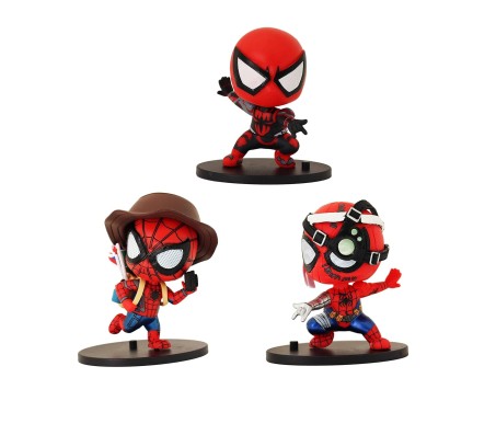 Spiderman Spider Man Action Figure Toy Set of 3 Pcs Size 9 cm for Toys Collectibles Gift For Boys and Girls