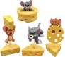 Set of 4 Tom and Jerry Action Figure Or Cake Topper Decoration Merchandise Showpiece to Keep in Office Desk Table Gift Multicolor