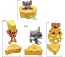 Set of 4 Tom and Jerry Action Figure Or Cake Topper Decoration Merchandise Showpiece to Keep in Office Desk Table Gift Multicolor