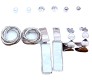 Fashion 6 Pairs Earrings Combo Set Latest Silver Stylish Design Western Stud Pearl Metal Hoop Hanging Wear for Women and Girls D5HS