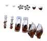 Fashion 6 Pairs Earrings Combo Set Latest Silver Stylish Design Western Stud Pearl Metal Hoop Hanging Wear for Women and Girls DBLS