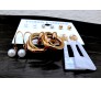 Fashion 6 Pairs Earrings Combo Set Latest Gold Stylish Design Western Stud Pearl Metal Hoop Hanging Wear for Women and Girls DRCG