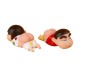 10cm Shinchan Figurine Cartoon Action Figure Toys Funny for Boys & Girls PVC Car Dashboard Table Toy Set of 2