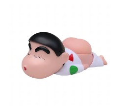 10cm Shinchan Figurine Cartoon Action Figure Toys Funny for Boys & Girls PVC Car Dashboard Table Toy White