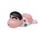 10cm Shinchan Figurine Cartoon Action Figure Toys Funny for Boys & Girls PVC Car Dashboard Table Toy White