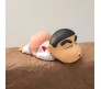 10cm Shinchan Figurine Cartoon Action Figure Toys Funny for Boys & Girls PVC Car Dashboard Table Toy White