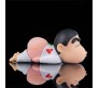 10cm Shinchan Figurine Cartoon Action Figure Toys Funny for Boys & Girls PVC Car Dashboard Table Toy White