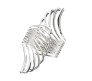 Adjustable Open Cuff Silver Fancy Bracelet Angel Wing Party Style Punk Wear for Girls and Women