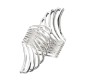 Adjustable Open Cuff Silver Fancy Bracelet Angel Wing Party Style Punk Wear for Girls and Women