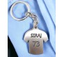 Siraj Cricket Jersey Cricketer Sports Metal Keychain Key Chain for Car Bikes Key Ring