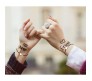 Friendship Bracelet Combo Set of 2 for Sisters Heart Shaped Best Friend Bracelet Fashion Silver Adjustable BFF Matching Bracelets Bands Jewellery Gift for Girls and Women
