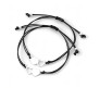 Friendship Bracelet Combo Set of 2 for Sisters Heart Shaped Best Friend Bracelet Fashion Silver Adjustable BFF Matching Bracelets Bands Jewellery Gift for Girls and Women