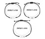 Friendship Bracelet Combo Set of 3 for Sisters Heart Shaped Best Friend Bracelet Fashion Silver Adjustable BFF Matching Bracelets Bands Jewellery Gift for Girls and Women