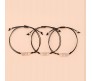 Friendship Bracelet Combo Set of 3 for Sisters Heart Shaped Best Friend Bracelet Fashion Silver Adjustable BFF Matching Bracelets Bands Jewellery Gift for Girls and Women
