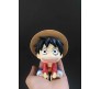 Anime 12cm One Piece Monkey D Luffy Set of 2 Action Figure Gear 5 Collectible for Anime Fans Figurine Multicolour
