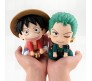 Anime 12cm One Piece Monkey D Luffy Roronoa Zoro Set of 2 Action Figure Gear 5 Collectible for Anime Fans Figurine Multicolour