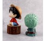 Anime 12cm One Piece Monkey D Luffy Roronoa Zoro Set of 2 Action Figure Gear 5 Collectible for Anime Fans Figurine Multicolour