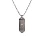 Stainless Steel Skate Black with Jesus Cross Engraving Pendant 60cm Chain Stylish for Men