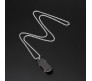 Stainless Steel Skate Black with Jesus Cross Engraving Pendant 60cm Chain Stylish for Men