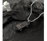 Stainless Steel Skate Black with Jesus Cross Engraving Pendant 60cm Chain Stylish for Men