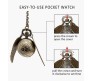 Harry Potter Snitch Antique Pocket Watch Vintage Metal Keychain Key Chain for Car Bikes Key Ring