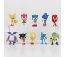 Sonic Hedgehog Set of 10 Action Figure 8-10cm Toy Figurine Model Collectible Toys for Fans