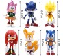 Sonic Hedgehog Set of 10 Action Figure 8-10cm Toy Figurine Model Collectible Toys for Fans