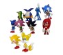 Sonic Hedgehog Set of 10 Action Figure 8-10cm Toy Figurine Model Collectible Toys for Fans