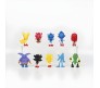 Sonic Hedgehog Set of 10 Action Figure 8-10cm Toy Figurine Model Collectible Toys for Fans