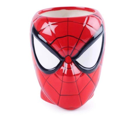 3D Spiderman Mask Spider Man Inspired Mug Ceramic Tea Cup Or Coffee Mug Decorative Item