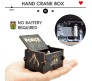 Wooden Star Wars Music Box Vintage Hand Crank Classical Musical Gifts for Birthday Gift for Men Boys Girls Women Black