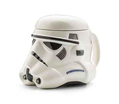 3D Stormtrooper Mask Inspired Mug Ceramic Tea Cup Or Coffee Mug Decorative Item [400 ml]